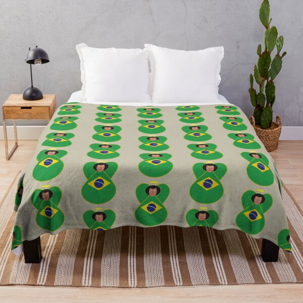 Item preview, Brazil Flag Angel Cute Country Pride Design designed and sold by AuntieShoe.