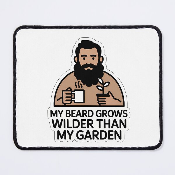 Item preview, Beard Growth Quote Art designed and sold by NiftyWrx.