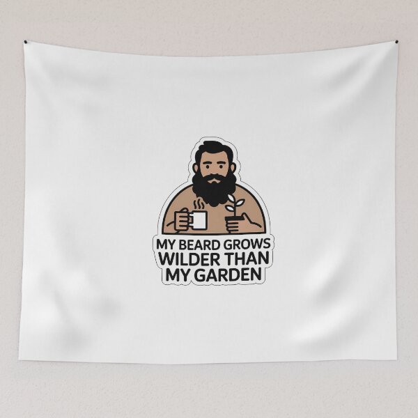 Item preview, Beard Growth Quote Art designed and sold by NiftyWrx.