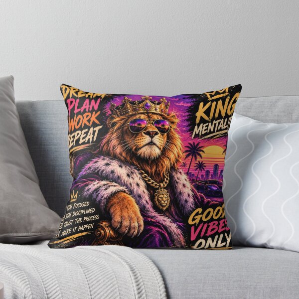 Item preview, King Mentality Lion – Dream Plan Work Repeat designed and sold by Molli98.