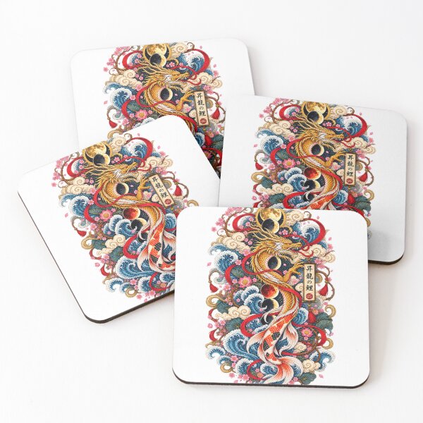 Item preview, The Rise of the Carp — Ukiyo-e Japanese Art designed and sold by Substance_life.