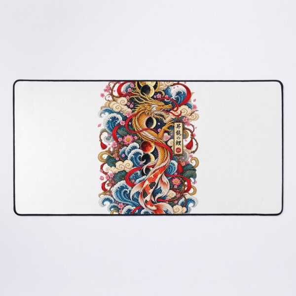 Item preview, The Rise of the Carp — Ukiyo-e Japanese Art designed and sold by Substance_life.