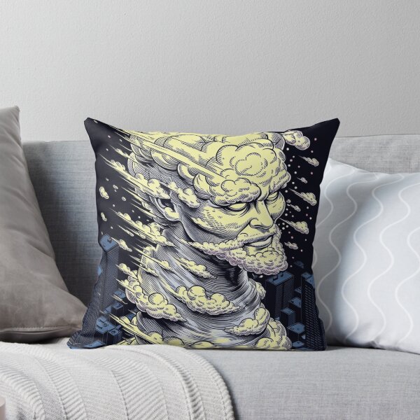 Item preview, Cloud God Surreal Storm Deity Vintage Poster designed and sold by EvanCalloway.
