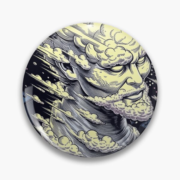 Item preview, Cloud God Surreal Storm Deity Vintage Poster designed and sold by EvanCalloway.