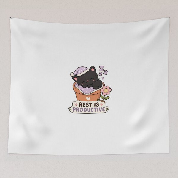 Item preview, Cute Sleeping Black Cat designed and sold by meesara.