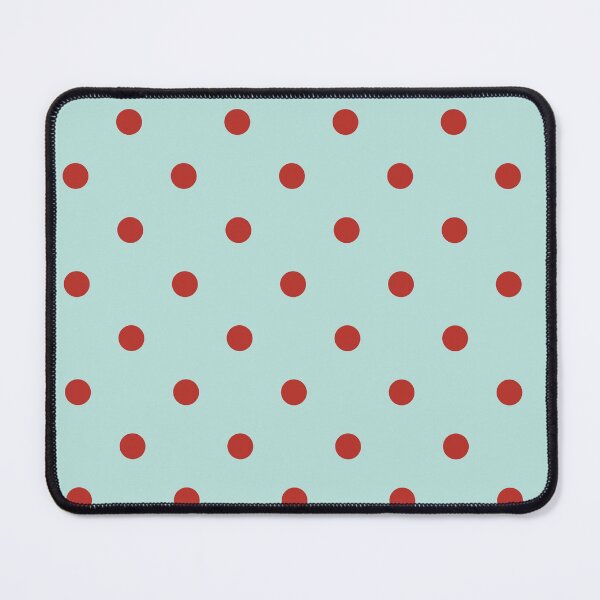Item preview, Mint Green and Red Polka Dots | Retro Red Dots on Mint Pattern | Vintage Mint and Red Dotty Pattern | Retro Goji Berry and Fair Aqua Polka Dot Seamless Pattern | Bold Mint and Red Dots designed and sold by VivaFy.