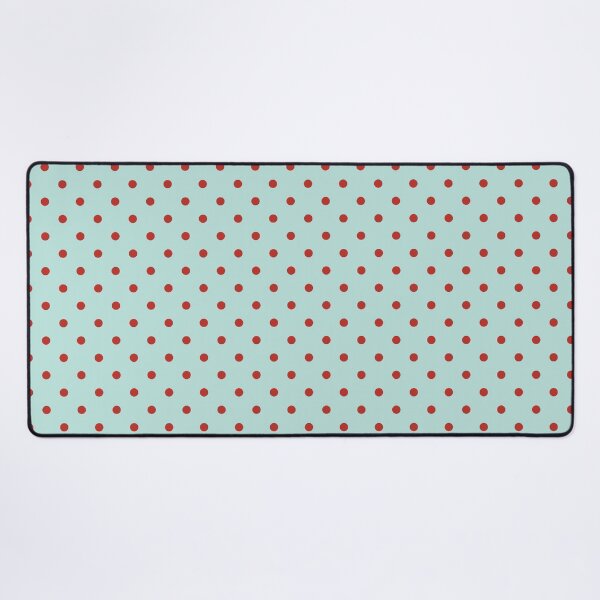 Item preview, Mint Green and Red Polka Dots | Retro Red Dots on Mint Pattern | Vintage Mint and Red Dotty Pattern | Retro Goji Berry and Fair Aqua Polka Dot Seamless Pattern | Bold Mint and Red Dots designed and sold by VivaFy.