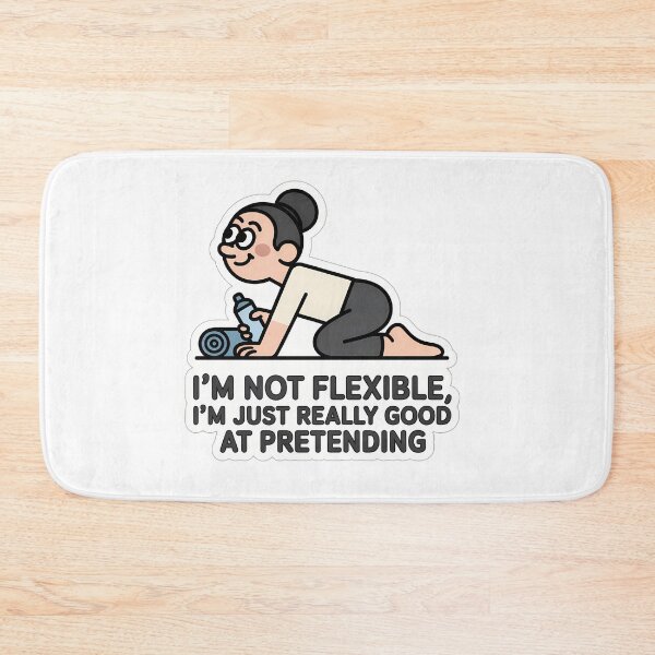 Item preview, Yoga Pose with Humorous Quote designed and sold by NiftyWrx.