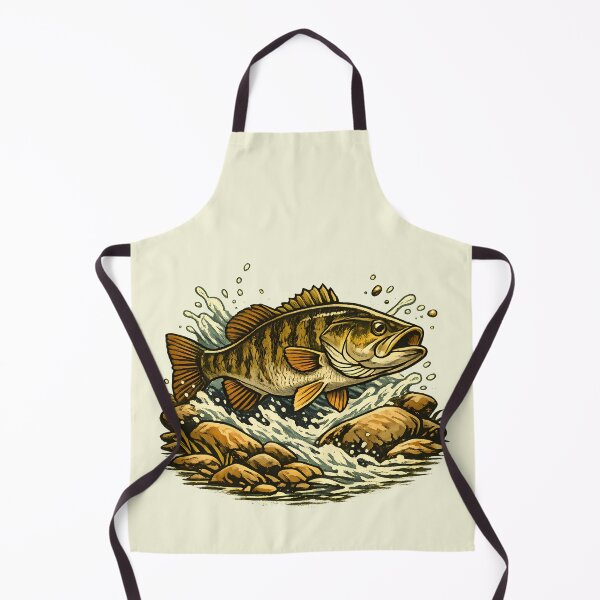 Item preview, Smallmouth bass in the rocky river current. designed and sold by Daily Quirk.
