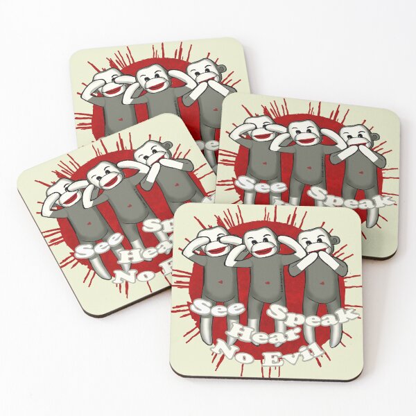 Item preview, Speak No Evil Sock Monkeys designed and sold by artmuvz.