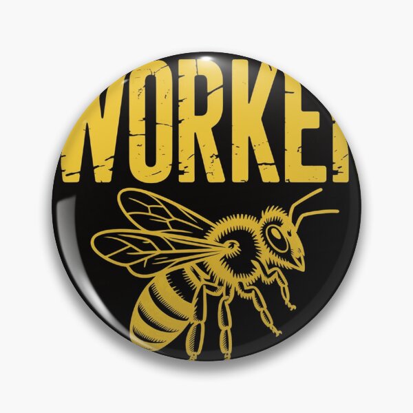 Item preview, Worker Bee Bold Yellow Vintage Graphic designed and sold by EvanCalloway.