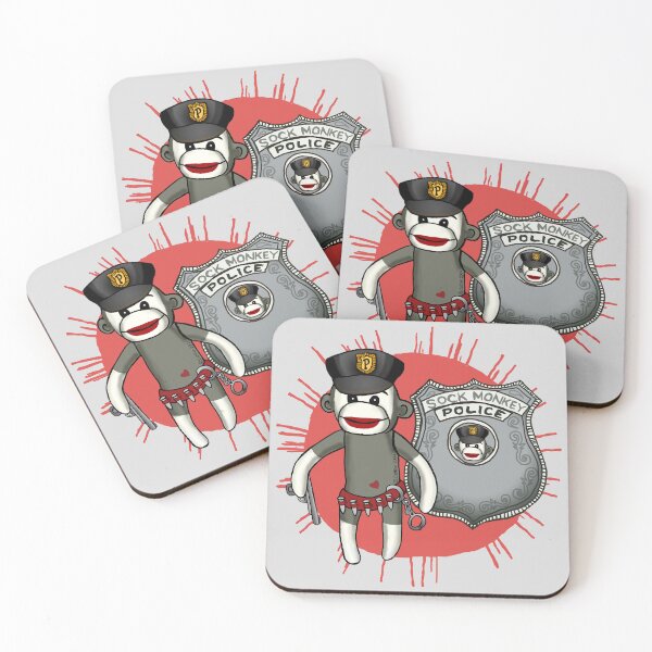 Item preview, Sock Monkey Police designed and sold by artmuvz.