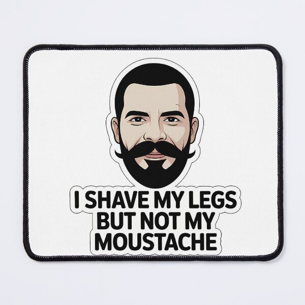 Item preview, Bold Moustache Confident Man designed and sold by NiftyWrx.
