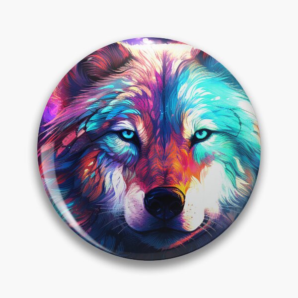 Item preview, Dreamlike Blue Moon Wolf Face At Midnight Art designed and sold by DEC02.
