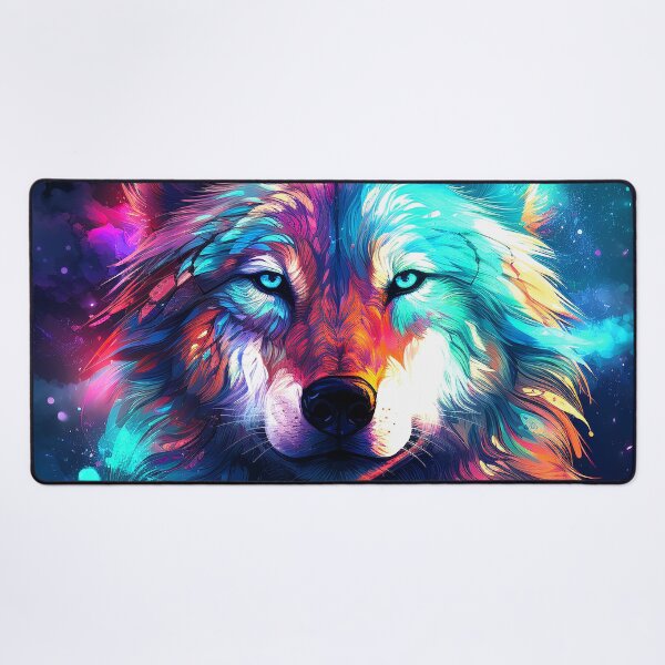 Item preview, Dreamlike Blue Moon Wolf Face At Midnight Art designed and sold by DEC02.