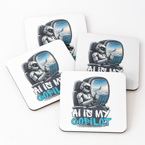 Item preview, AI is my copilot, Cute AI Robot Sticker – AI Lover Gift, Artificial Intelligence Geek, Tech Enthusiast, Futuristic Robot Design designed and sold by Shambusiness.
