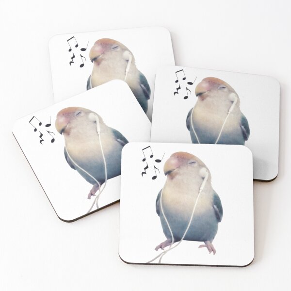 Item preview, Bird Listening to Music Cute Animal Design designed and sold by GeekMix.