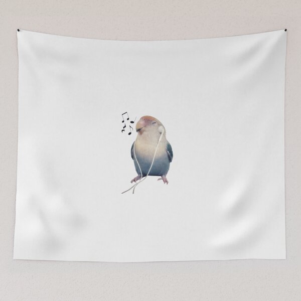 Item preview, Bird Listening to Music Cute Animal Design designed and sold by GeekMix.