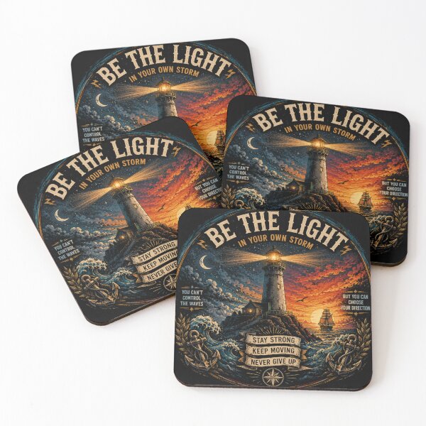 Item preview, Be the Light – Lighthouse Ocean Motivation Vintage designed and sold by Molli98.