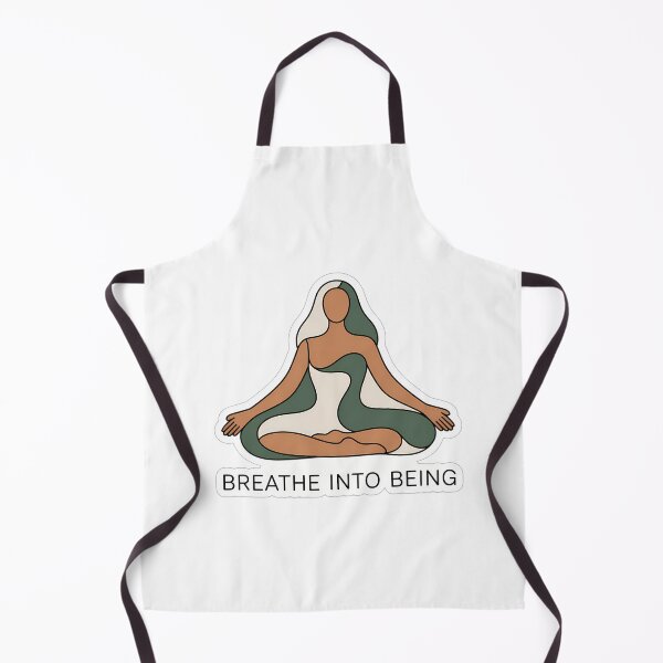 Item preview, Minimalist Yoga Pose with 'Breathe into Being' designed and sold by NiftyWrx.