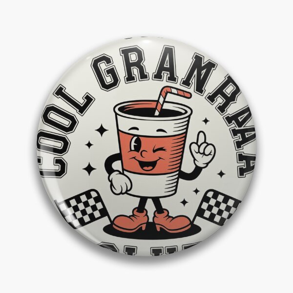 Item preview, Cool Grandma Club Retro Drink Cartoon Design designed and sold by TobyWhitmore.