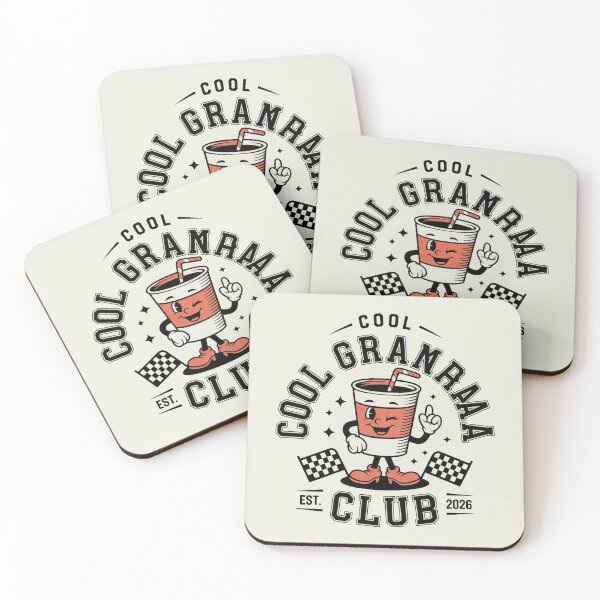 Item preview, Cool Grandma Club Retro Drink Cartoon Design designed and sold by TobyWhitmore.