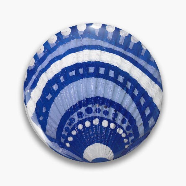 Item preview, Hand Painted Scallop Shell Navy designed and sold by howcutegirl.