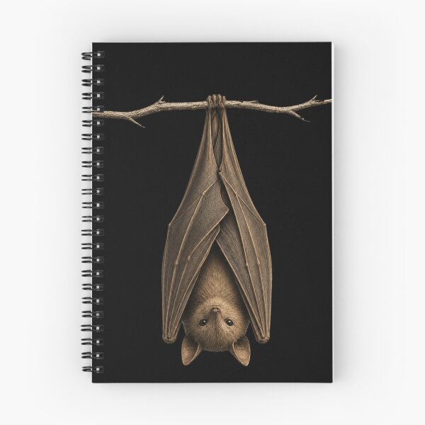 Item preview, Vintage Hanging Bat T-Shirt | Cozy Halloween Gothic Gift designed and sold by Golden Ember Studio.