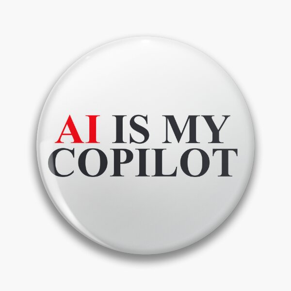 Item preview, AI is my copilot, Cute AI Robot Sticker – AI Lover Gift, Artificial Intelligence Geek, Tech Enthusiast, Futuristic Robot Design designed and sold by Shambusiness.