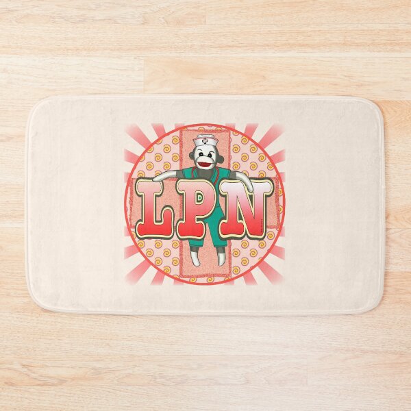 Item preview, LPN Nurse Sock Monkey designed and sold by artmuvz.