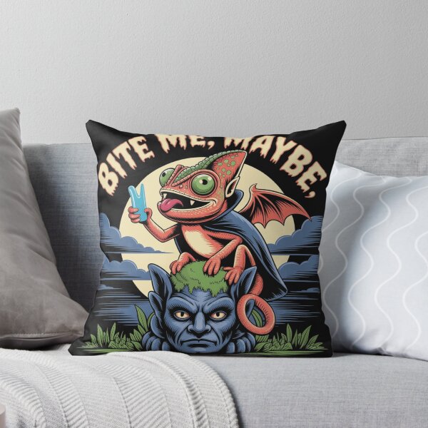 Item preview, Bite Me Maybe Funny Vampire Chameleon Design designed and sold by TobyWhitmore.