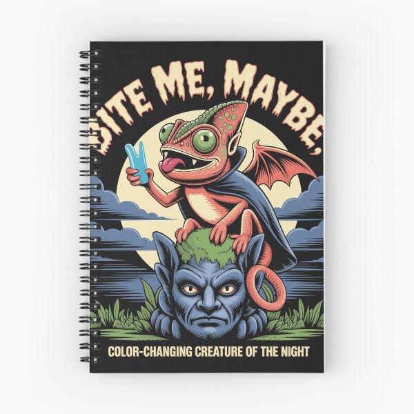 Item preview, Bite Me Maybe Funny Vampire Chameleon Design designed and sold by TobyWhitmore.