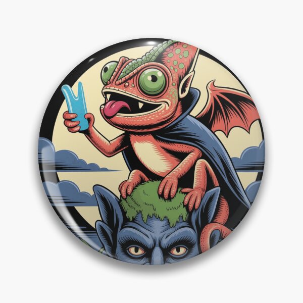 Item preview, Bite Me Maybe Funny Vampire Chameleon Design designed and sold by TobyWhitmore.