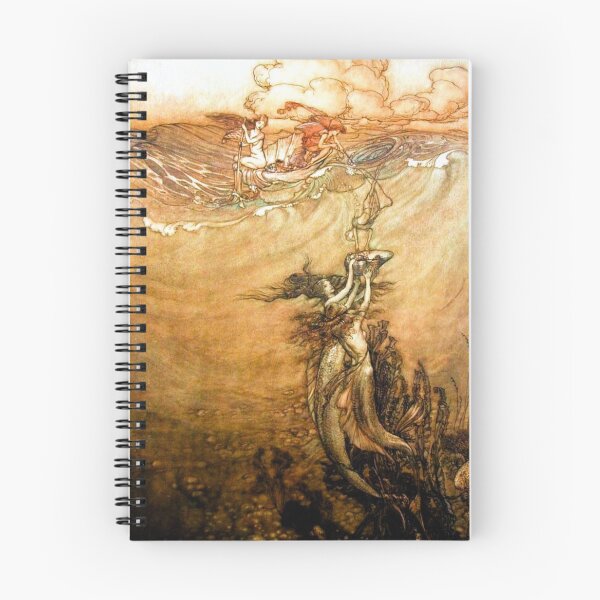 Item preview, Mermaids - Jewels from the Deep - Vintage Mermaid Illustration Wall Art for Fantasy Decor Lovers designed and sold by RickE.