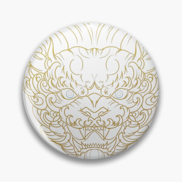 Item preview, tang lion line art - chinese guardian foo dog design designed and sold by SharonGristgvf.