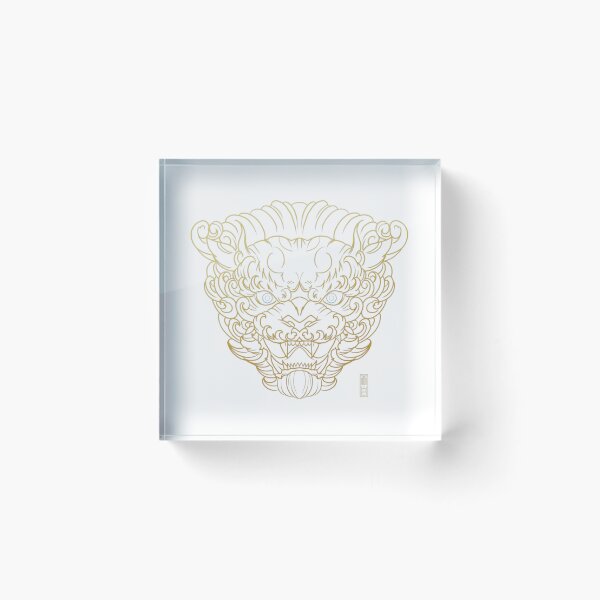 Item preview, tang lion line art - chinese guardian foo dog design designed and sold by SharonGristgvf.