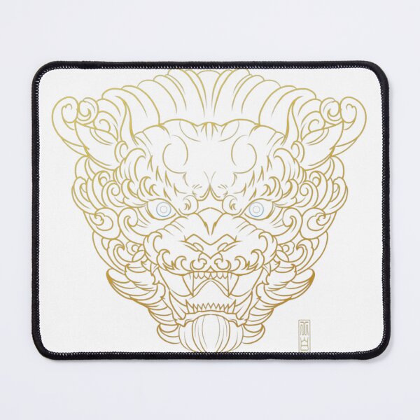 Item preview, tang lion line art - chinese guardian foo dog design designed and sold by SharonGristgvf.