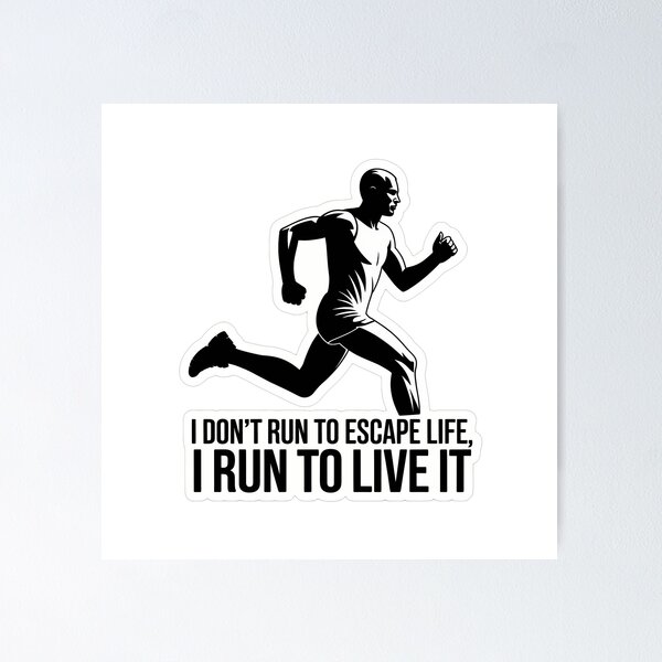 Item preview, Run To Live It - Marathon Motivation designed and sold by NiftyWrx.