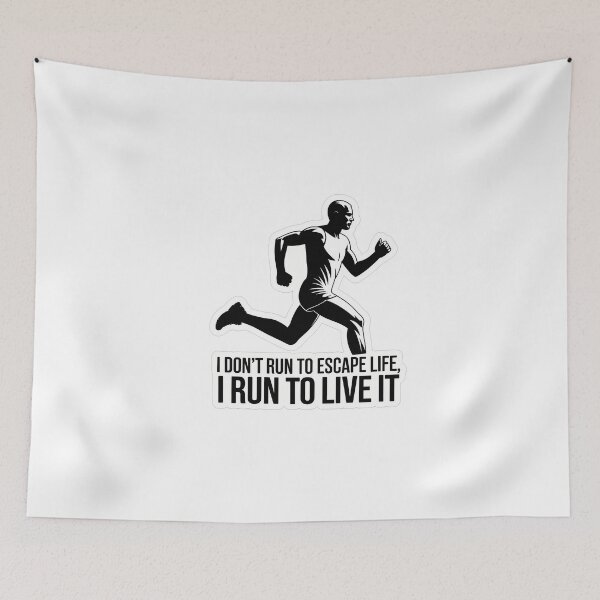 Item preview, Run To Live It - Marathon Motivation designed and sold by NiftyWrx.