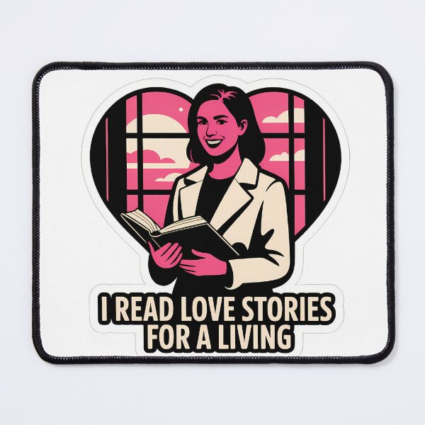 Item preview, Confident Woman Reading Love Stories designed and sold by NiftyWrx.