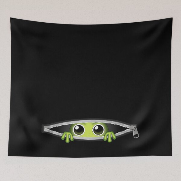 Item preview, Funny Little Alien Hiding in a Zipper designed and sold by APEStudio.