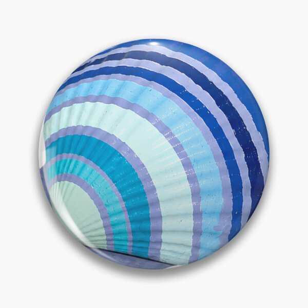 Item preview, Hand Painted Scallop Shell Navy and Teal designed and sold by howcutegirl.