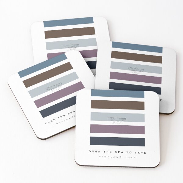 Item preview, ‘Over the Sea to Skye’ Highland Hue Palette Special Edition Graphic Artwork designed and sold by The Colourful Game.