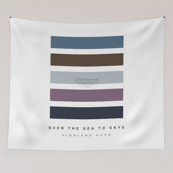 Item preview, ‘Over the Sea to Skye’ Highland Hue Palette Special Edition Graphic Artwork designed and sold by The Colourful Game.