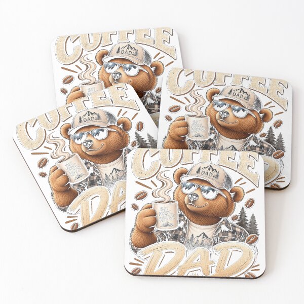 Item preview, Funny Coffee Dad Bear Father’s Day designed and sold by JANAWIYSTUDIO.