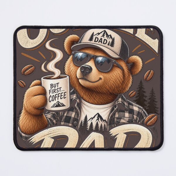 Item preview, Funny Coffee Dad Bear Father’s Day designed and sold by JANAWIYSTUDIO.