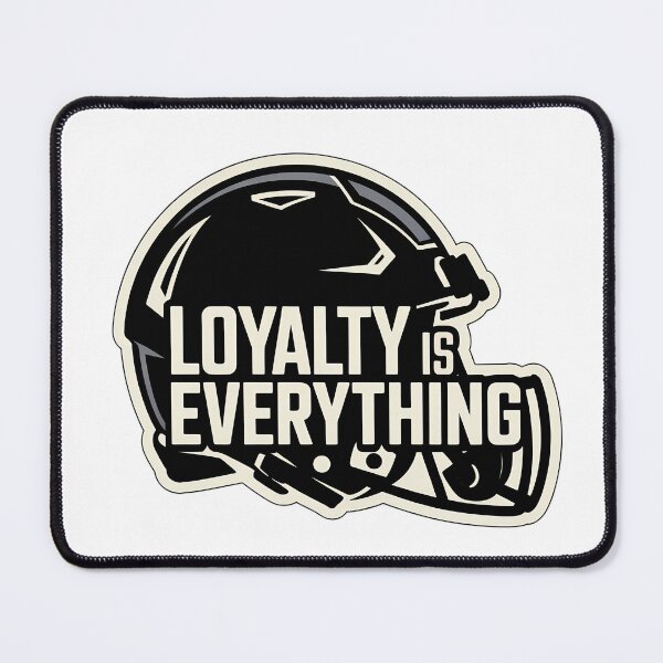 Item preview, Loyalty is Everything Football Helmet designed and sold by NiftyWrx.