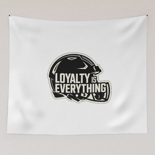 Item preview, Loyalty is Everything Football Helmet designed and sold by NiftyWrx.