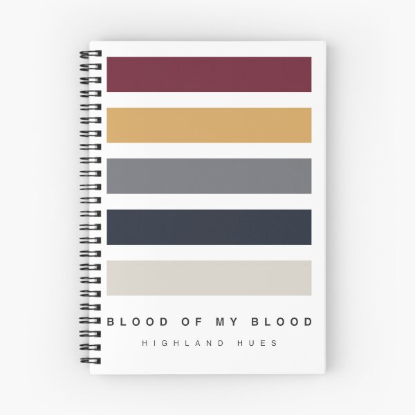 Item preview, ‘Blood of my Blood’ Highland Hue Palette designed and sold by The Colourful Game.