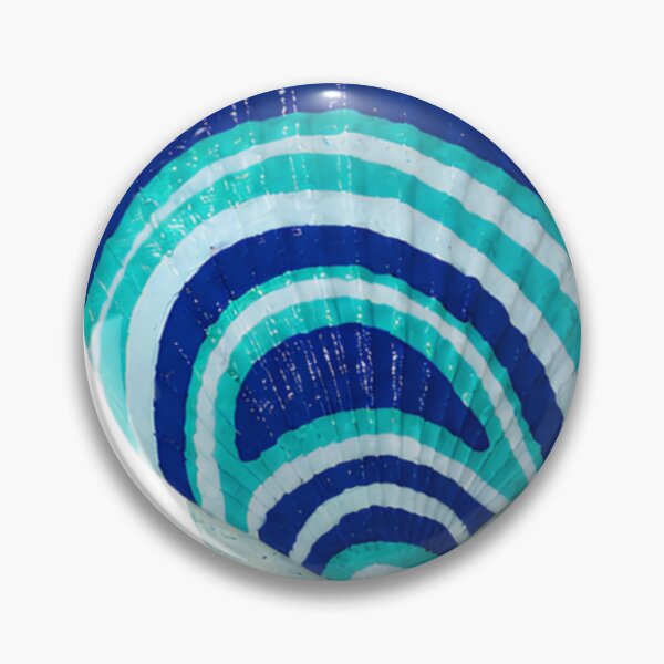 Item preview, Hand Painted Scallop Shell Teal and Blue designed and sold by howcutegirl.